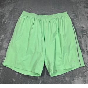 Solfire Peloton Mens XL Running Shorts Mint Green Lined Athletic Gym Training